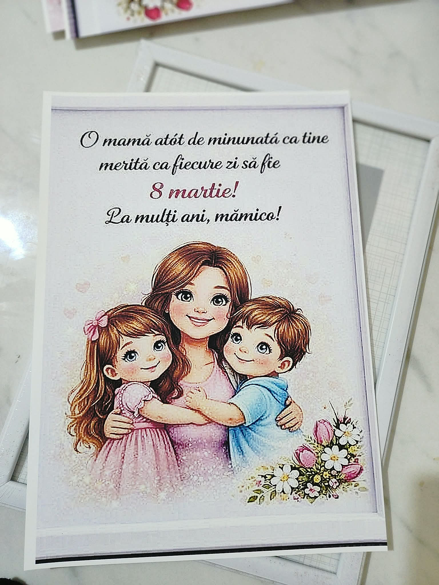 Tablou personalizat în ramă cu portret ilustrat